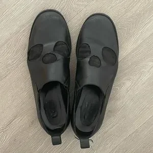 ローファー・オックスフォード × ヴィンテージ(中古) COMME des GARCONS COMME des GARCONS 2001125M0261 Comme des Garcon Black Leather Clown Shoes – The Curatorial